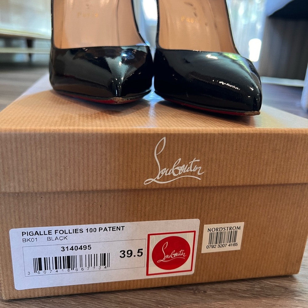 Christian Louboutin Black Patent Leather Heels